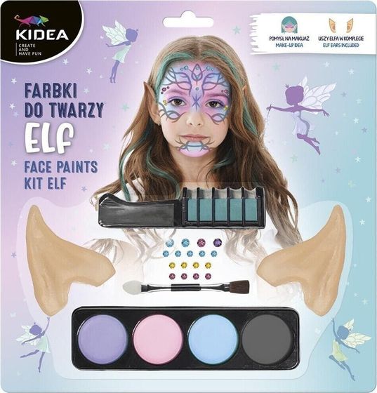 Набор для раскрашивания ушей и лица эльфа Derform, Kidea Diamonds Derform