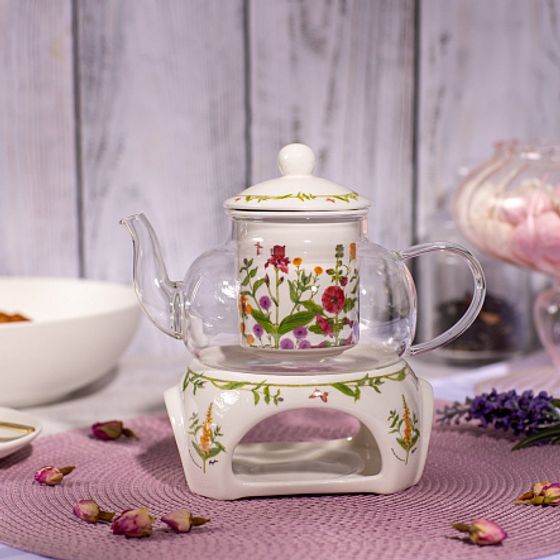 Чайник на подставке ENGLISH GARDEN 500мл