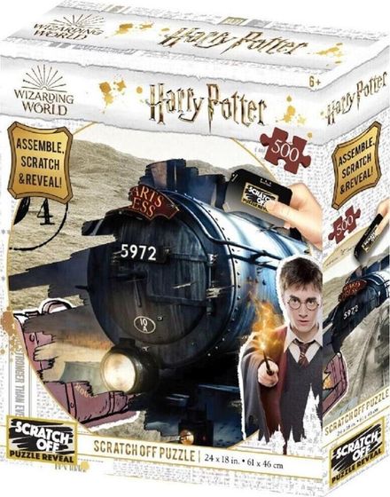 Wizarding World Harry Potter: Magiczne puzzle-zdrapka - Hogwart Express (500 elementów)