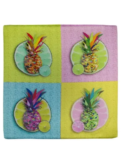 !09 Сидушка на стул "Ананас" 40*40 см., /наполнитель - поролон/