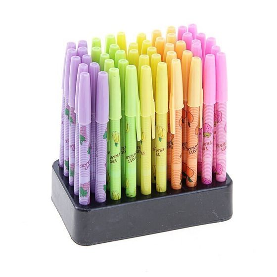 !Карандаш секционный "Фрукты", 5 Штук, чернографитный, ароматизированный, МИКС