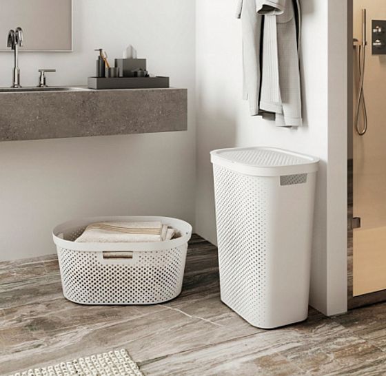 Корзина для белья INFINITY 59л белая