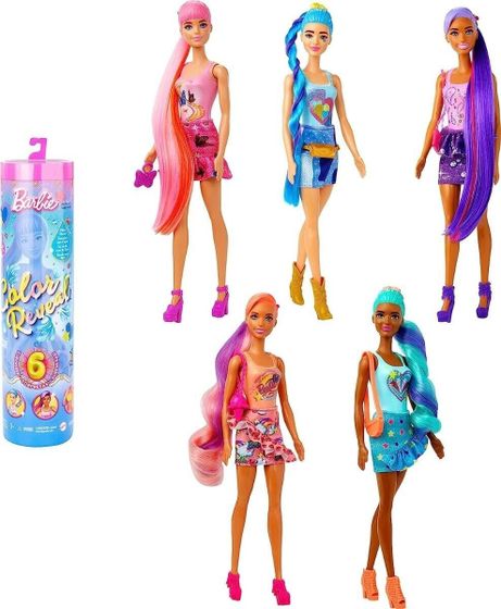 Lalka Barbie Mattel Color Reveal Seria Totalny Dżins (HJX55)