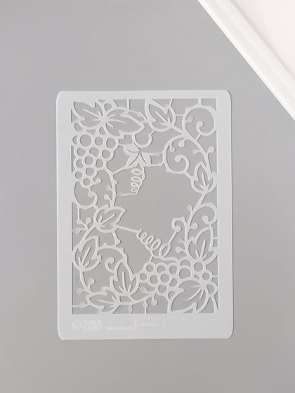 Трафарет пластик А5 &quot;Виноград&quot; 14,8х21 см