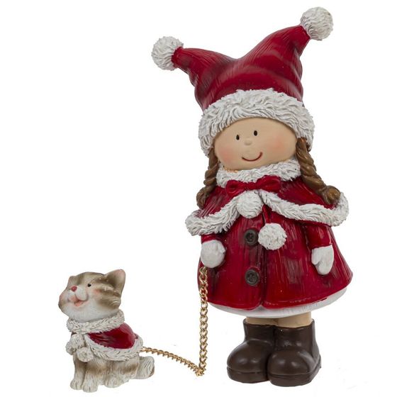 Фигурка декоративная &quot;Девочка&quot;, L7 W6 H11,5 см, 3в.