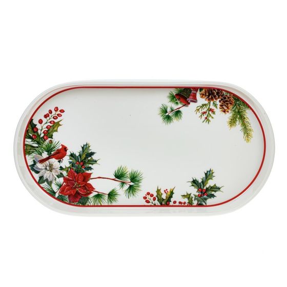 Блюдо &quot;Зимнее волшебство&quot;, L30 W16 H2,5 см