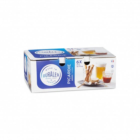 Стакан французский PICARDIE прозрачный 310мл 6шт