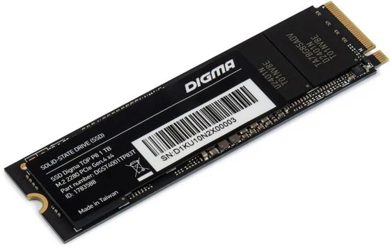 Накопитель SSD 1Tb Digma PCI-E 4.0 x4 M.2 2280 DGST4001TP83T Top P8