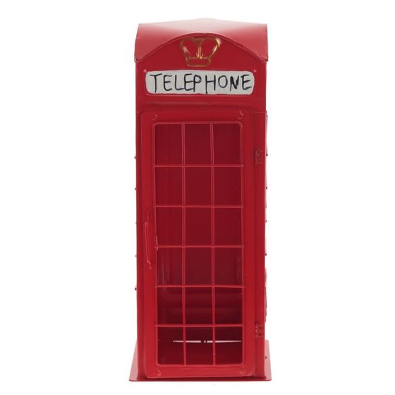 Подставка для бутылки &quot;Телефонная будка&quot;, Д13,5 Ш13,5 В33,5 см