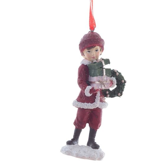 Изделие декоративное подвесное "Девочка/Мальчик", L5,5 W3 H12 см, 6в.