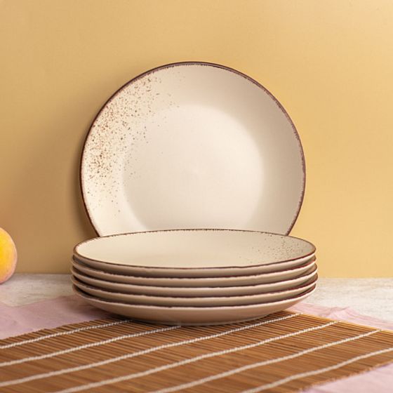 Тарелка обеденная OH!SPLASH бежевый 24см