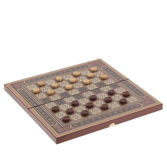 Игра настольная 3 в 1 ( шахматы, шашки, нарды) "Восточная мозаика", L50 W25 H6 см
