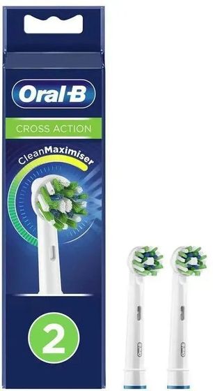 Насадка для зубной щетки Oral-B Cross Action упак.:2шт (80750689) для зубной щетки Oral-B