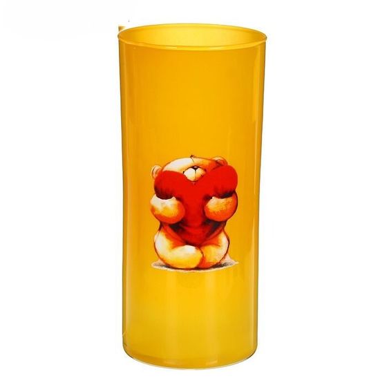 !09 Ваза "Радость" трубка 107 Мишка с сердцем в руках