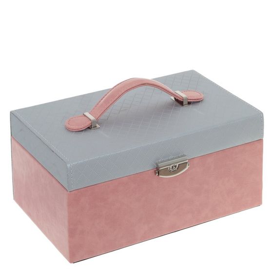 Шкатулка для украшений с дорожным футляром, Д24 Ш15 В11,5 см