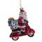 Украшение новогоднее &quot;Дед Мороз на мопеде&quot;, L9 W3 H11,5 см, 2в.