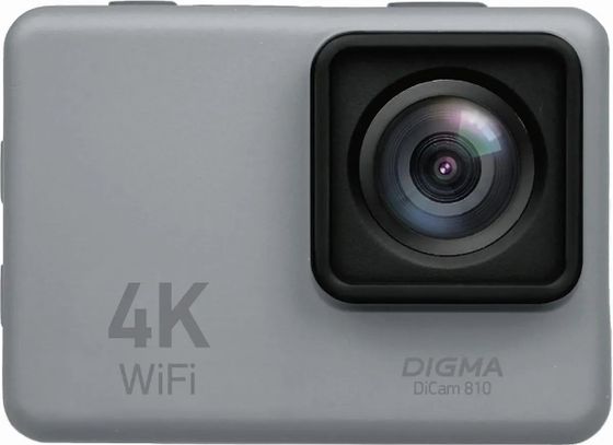 Экшн-камера Digma DiCam 810 серый