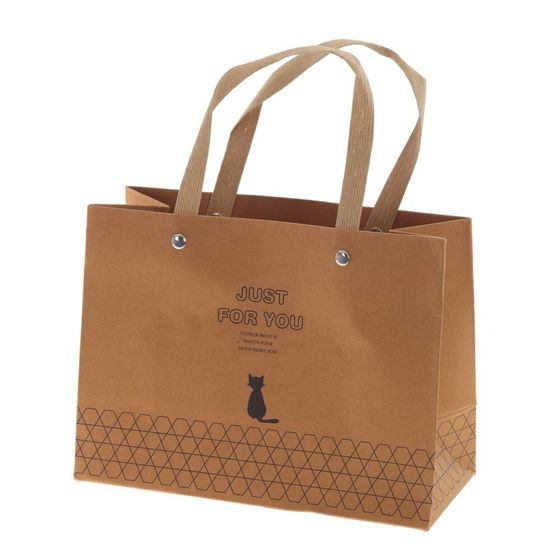 Пакет подарочный (бумага 260 г/м2, блок 12шт), L19,5 W9 H14,5 см, 2в.