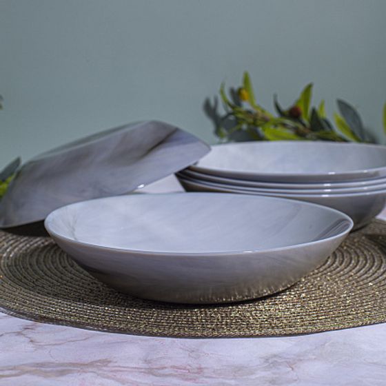 Тарелка суповая 20см ДИВАЛИ МАРБЛ ГРАНИТ