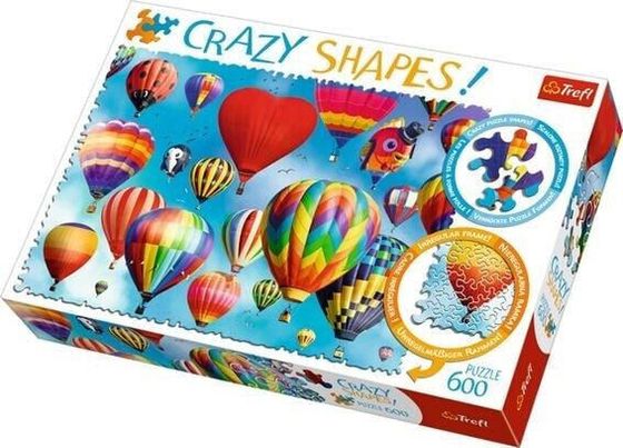 Trefl Puzzle 600 elementów Crazy Shapes - Kolorowe balony