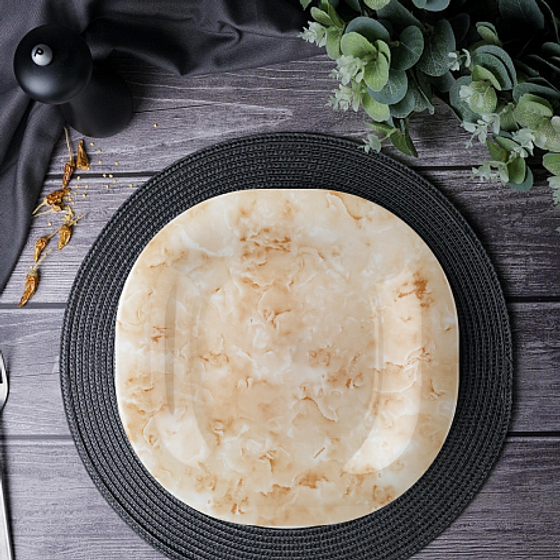 Тарелка обеденная МАРБЛ БЕЖ 27см