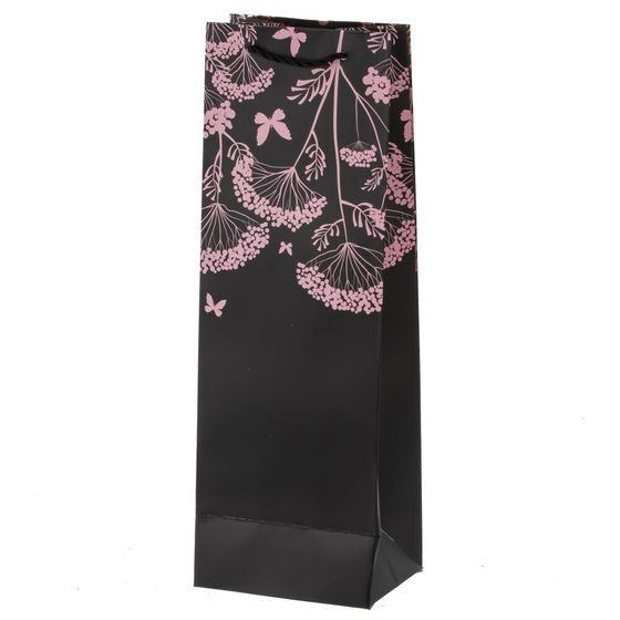 Пакет подарочный (бумага 210г/м2, блок микс 12шт), L12 W9 H35 см, 4в.