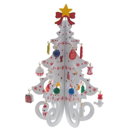 Фигурка декоративная "Ёлка", L14 W1,5 H18,5 см, 3в.