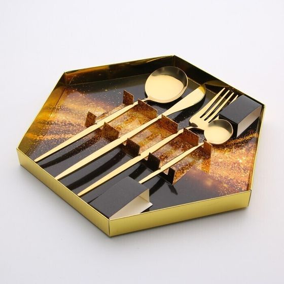 !09 Набор столовых приборов «Мечты сбудутся», нержавеющая сталь, 4 предмета