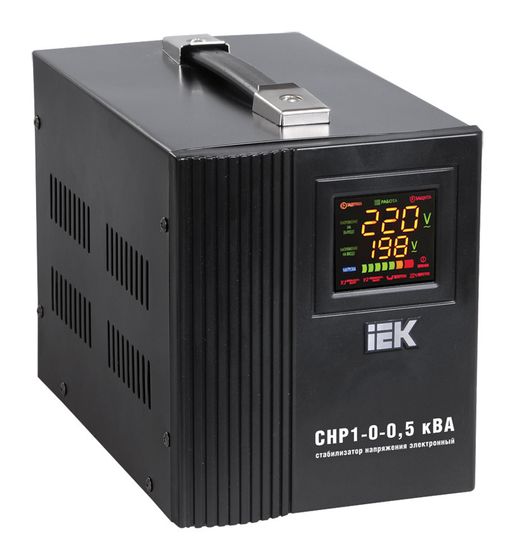 Стабилизатор напряжения IEK Home 500Вт 500ВА черный