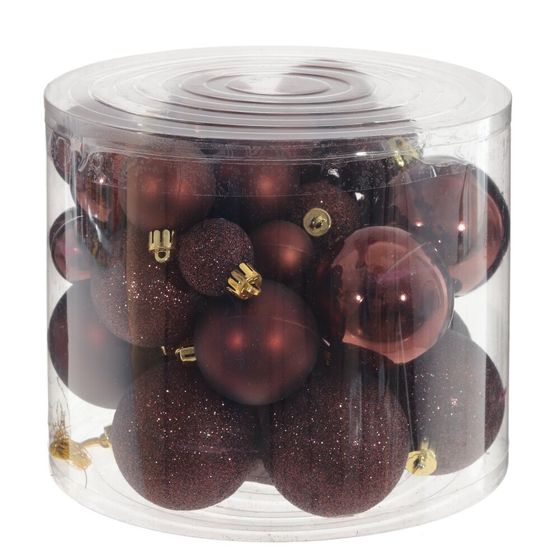 Набор из 40шт Украшение новогоднее &quot;Шар&quot;, D 6 см, L14 W14 H26 см