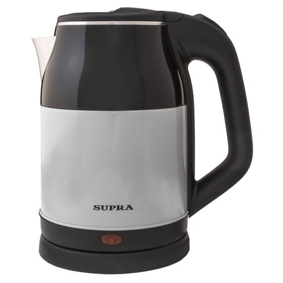 Чайник электрический Supra KES-1843S 1.8л. 1500Вт черный/белый (корпус: нержавеющая сталь)