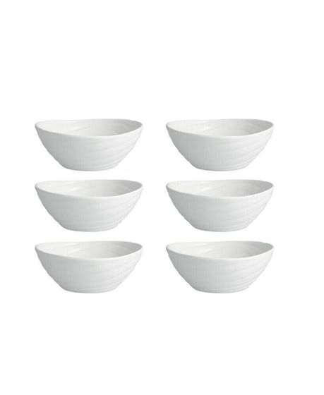 Melamine Playa Blanca Bowls, Set of 6