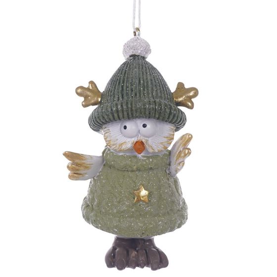 Фигурка декоративная подвесная &quot;Сова&quot;, L5 W4,5 H10 см