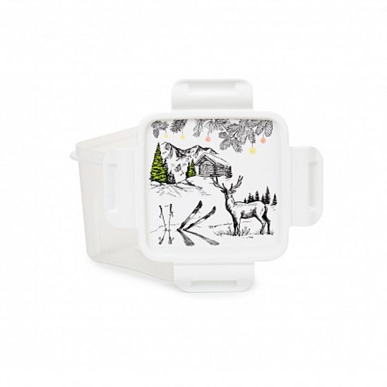 Контейнер для СВЧ квадратный 0.9л ГРАФИКА