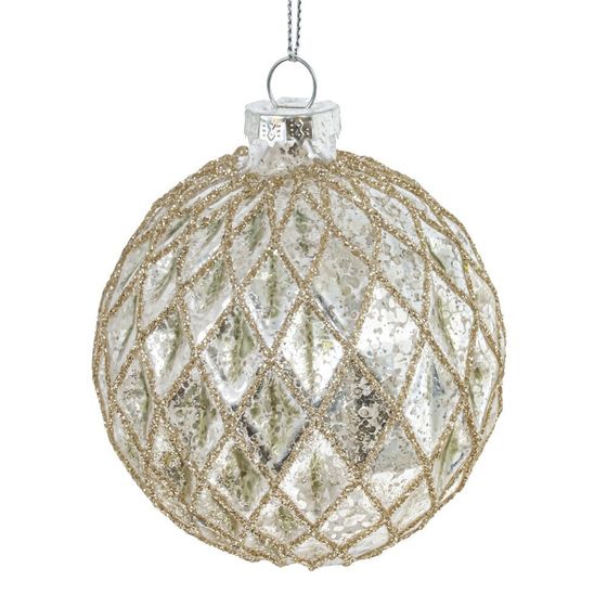Набор из 12шт Украшение новогоднее &quot;Шар&quot;, D 8 см, L35 W25 H8,5 см