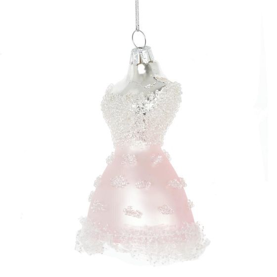 Украшение новогоднее "Платье", L7 W6 H12 см, 2в.