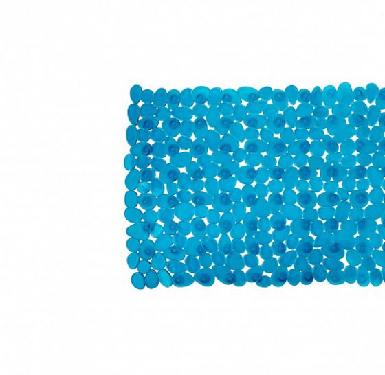 Коврик пластмассовый для ванной голубой