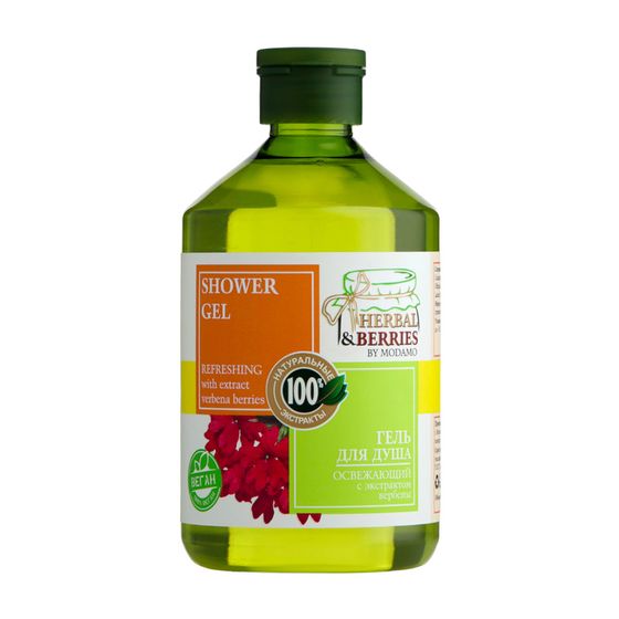 Гель для душа освежающий Herbal&amp;Berries с экстрактом вербены, 500 мл