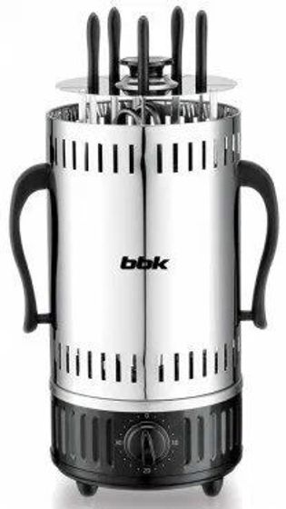 Шашлычница электрическая BBK BBQ601T 1000Вт нержавеющая сталь/черный