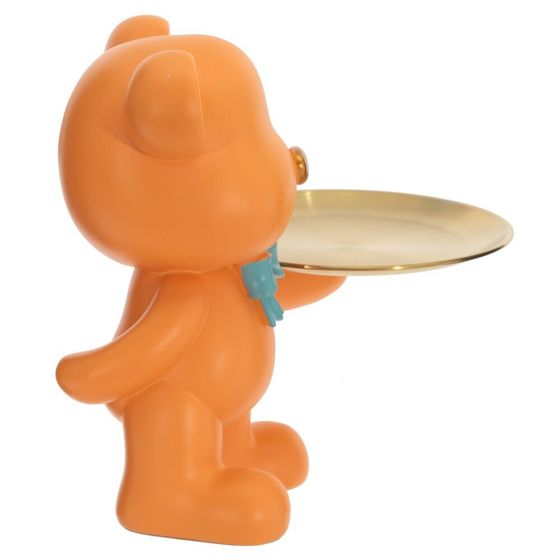 Фигурка декоративная &quot;Медвежонок&quot; с блюдом, Д25 Ш22 В24 см