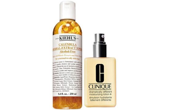 Kiehls Calendula Herbal Extract Alcohol-Free Toner 250ml+Clinique Oil-Free Butter 125ml