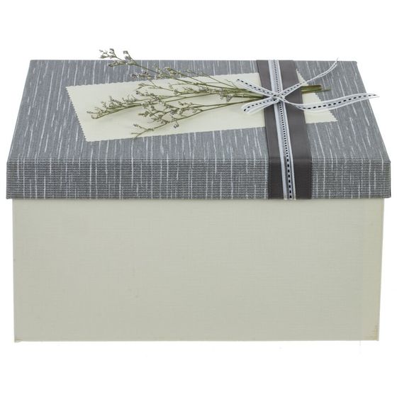 Набор из 3-х коробок подарочных, L19 W26 H15 см, 2в.