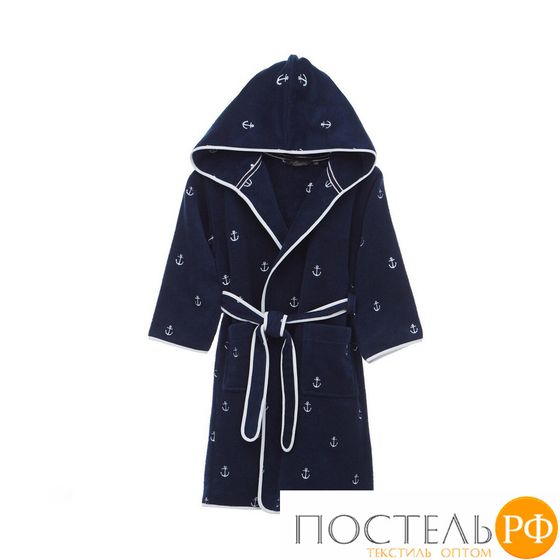 1045G100091222 Soft cotton детский халат MARINE синий 2