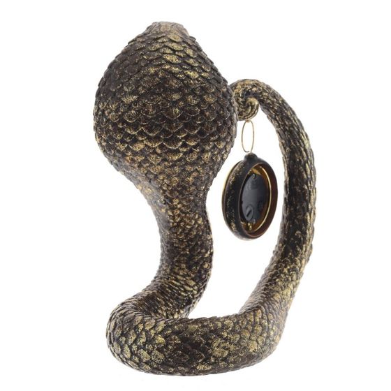 Фигурка декоративная с часами&quot;Змея&quot; (LR44x1 н/п), L22 W14 H25 см