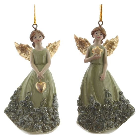 Фигурка декоративная подвесная &quot;Ангел&quot;,   L5 W3,5 H9,5 см, 2в.