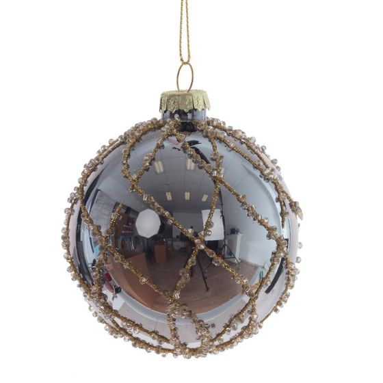 Украшение новогоднее &quot;Шар&quot;, L7 W7 H9 см, 4в.