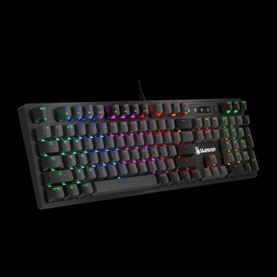 Клавиатура A4Tech Bloody B820R Blue S LED проводная игровая черный