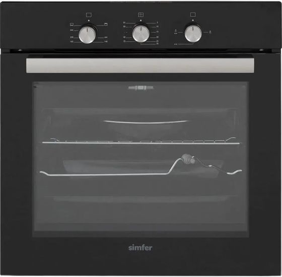 Духовка электрическая Simfer B6GB12016 черный/серебристый
