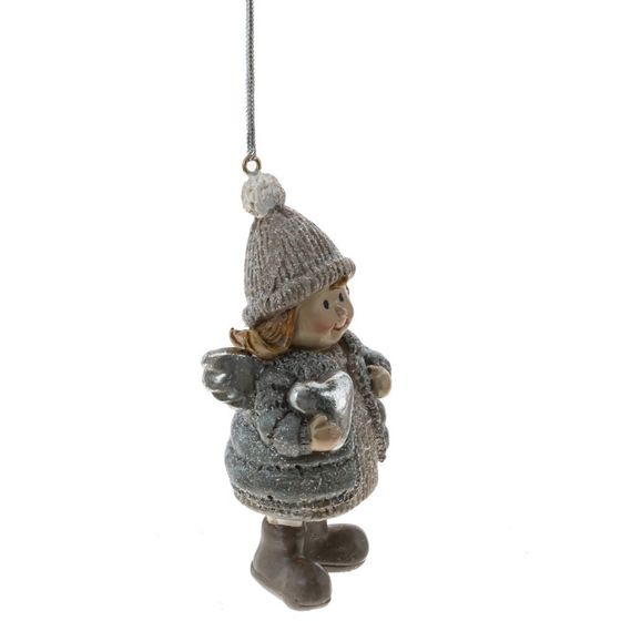 Фигурка декоративная подвесная &quot;Ангел&quot;, L5 W4 H9 см, 2в.