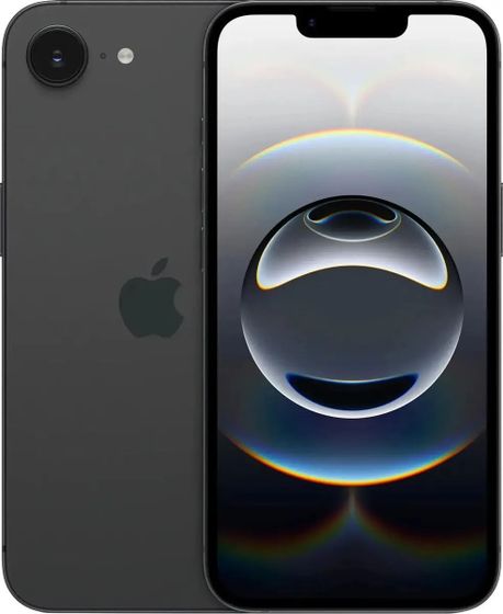 Смартфон Apple A3409 iPhone 16e 128Gb черный (MD1Q4HN/A)